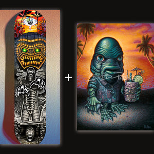 
                  
                    The Creature from the Black Saloon Skate Deck + FREE Paper Giclee of your Choice
                  
                
