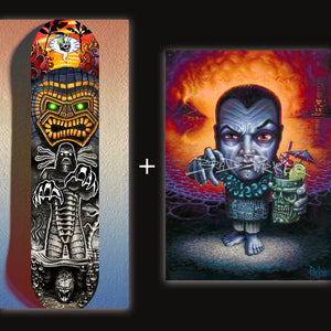 
                  
                    The Creature from the Black Saloon Skate Deck + FREE Paper Giclee of your Choice
                  
                