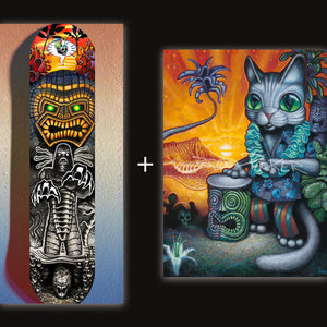 
                  
                    The Creature from the Black Saloon Skate Deck + FREE Paper Giclee of your Choice
                  
                