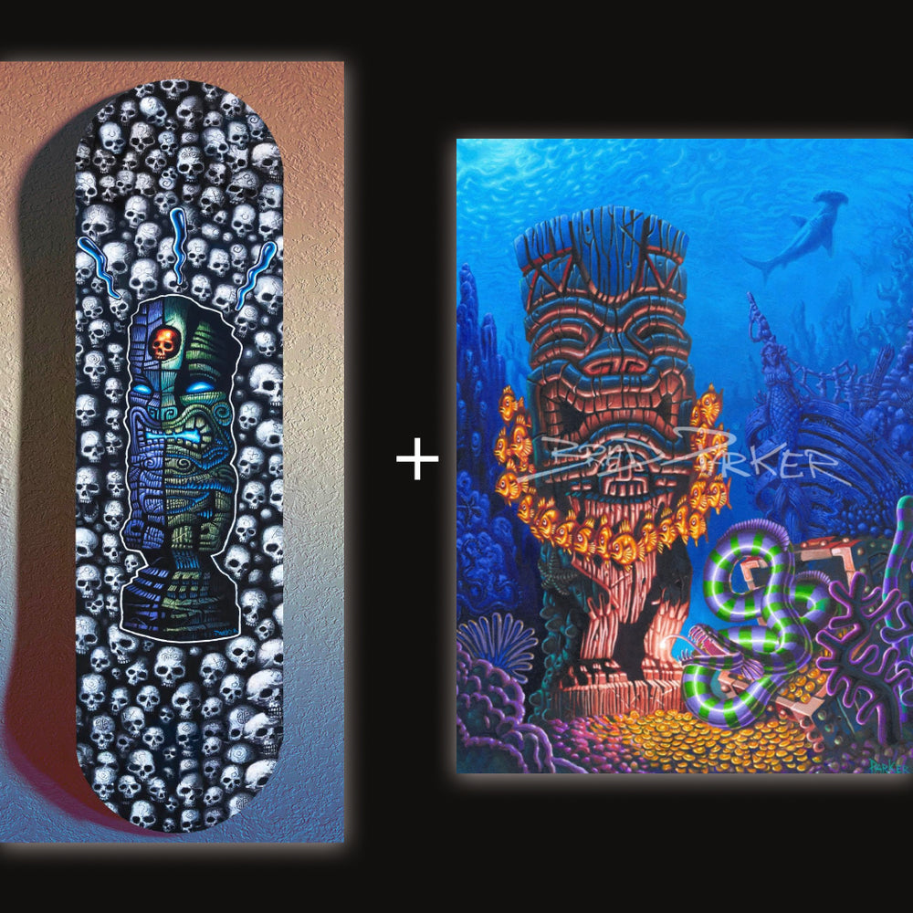 
                  
                    Tiki of Know Return Skate Deck + FREE Paper Giclee of your Choice
                  
                