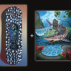
                  
                    Tiki of Know Return Skate Deck + FREE Paper Giclee of your Choice
                  
                