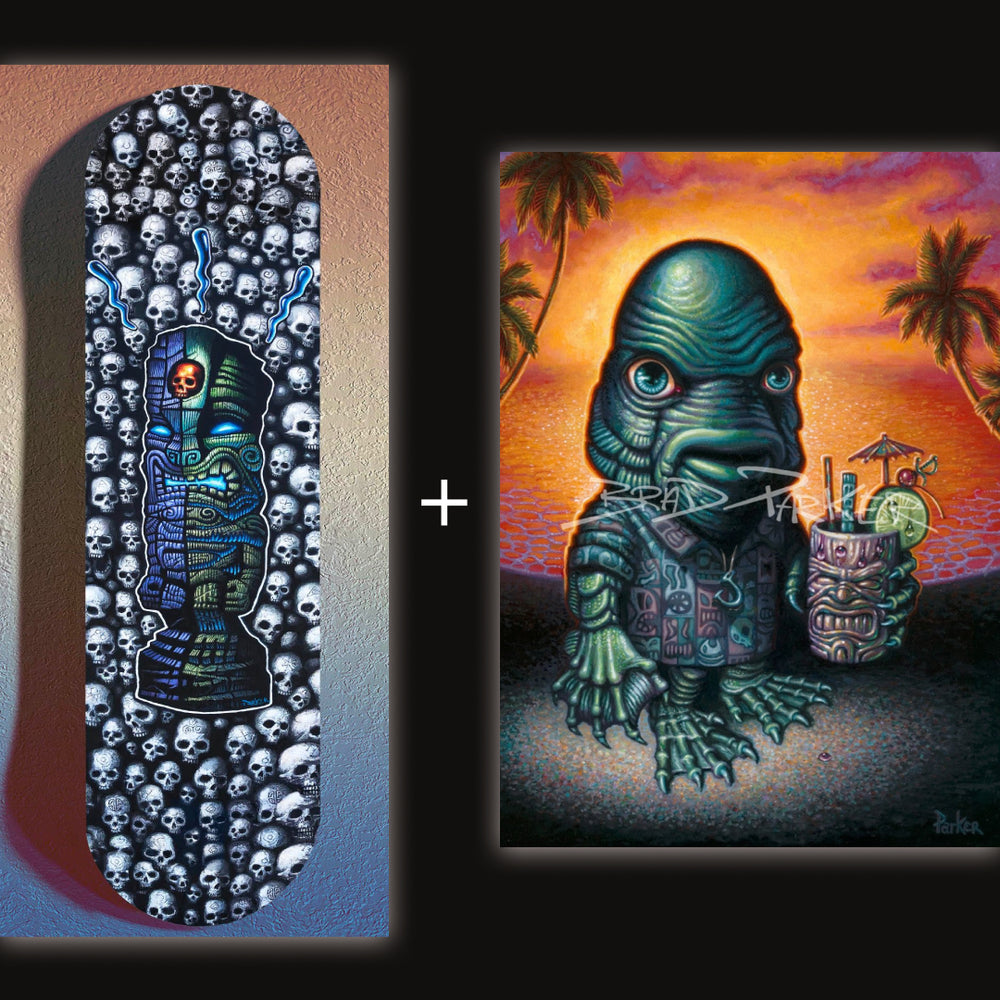 
                  
                    Tiki of Know Return Skate Deck + FREE Paper Giclee of your Choice
                  
                