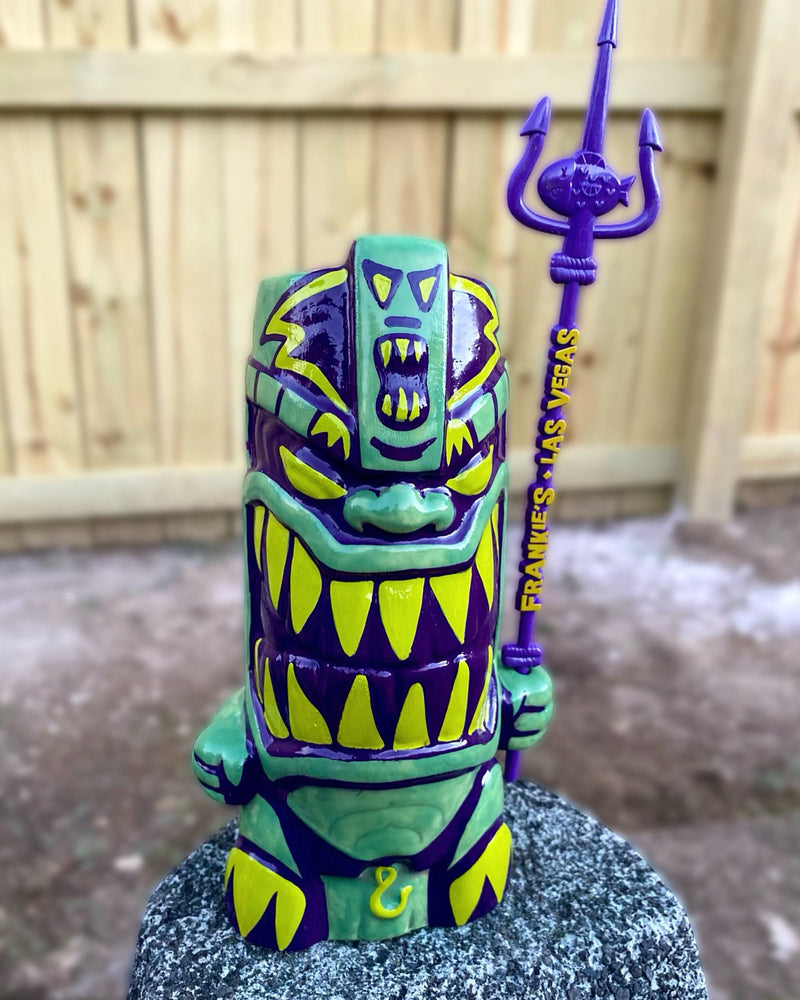 Aqua Tiki Fiend - Tiki Mug -Jacob Medina & Brad Parker Creation!  ONLY 1 LEFT!  PRICE WILL GO TO $700 soon!
