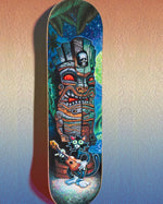 Scaredy Cat & the Haunted Tiki - Skate Deck ONE at this price!