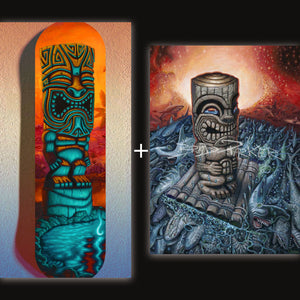 
                  
                    Tiki of the Blue Pool Skate Deck + FREE Paper Giclee of your Choice
                  
                