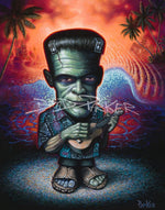 Frankenstein Goes To Hawaii - Paper Giclee