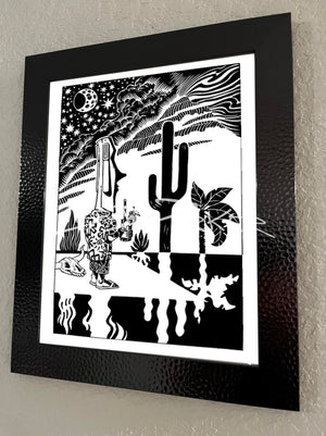 
                  
                    Oasis Tiki - Black & White Giclee
                  
                