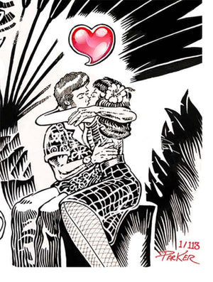 
                  
                    Romance In The Tiki Lounge #2 Limited Edition Print Black & White Giclee
                  
                