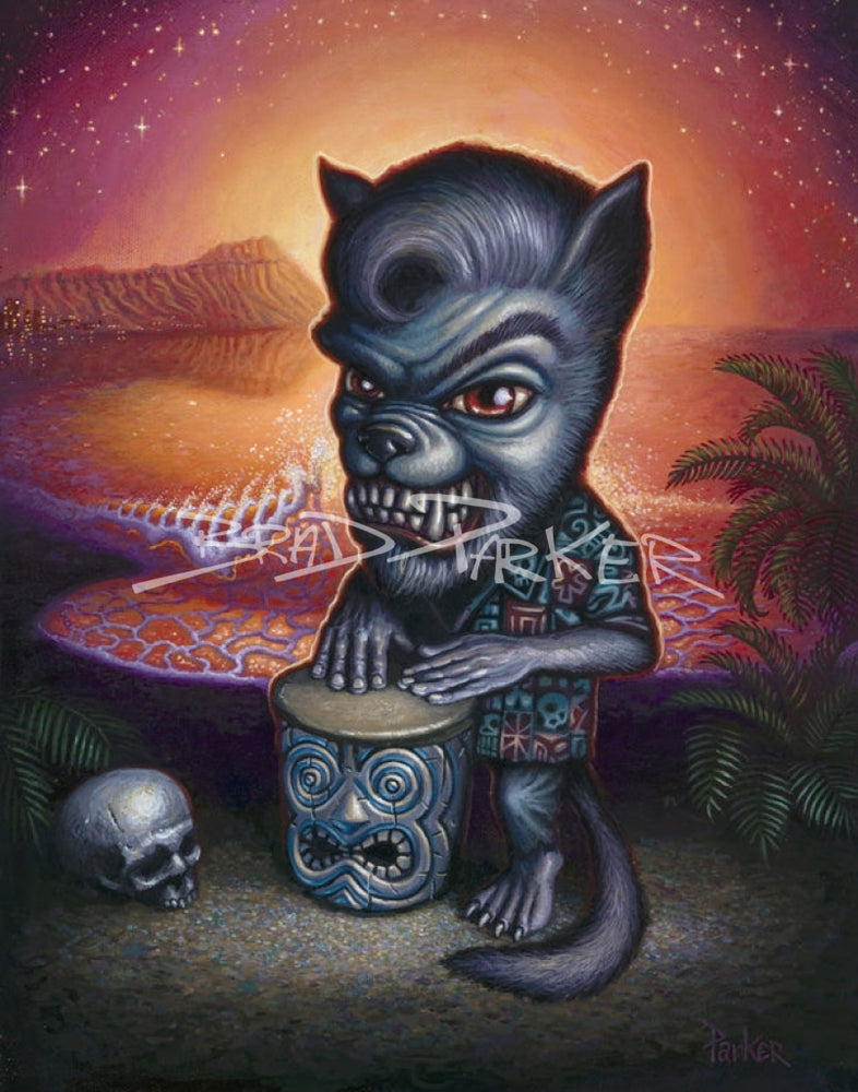 The Werewolf Of Waikiki - Canvas Giclee